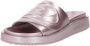 Diesel Sa-Slide D Oval W Metallic slide sandals with Oval D strap Purple Dames - Thumbnail 14