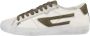 Diesel Witte Leren Sneakers met Veters Multicolor Heren - Thumbnail 9