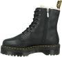 Dr. Martens 1490 BLACK VIRGINIA VeterbootsHoge sneakersHoge sneakersDames veterschoenenHalf-hoge schoenenHeren sneakersHeren veterschoenVrije tijd half-hoog Zwart - Thumbnail 5