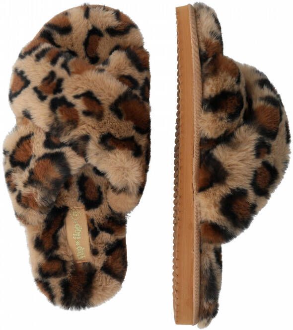 Flip Flop Pantoffels Cross*fur leo 2 in een trendy luipaard-look - Foto 7
