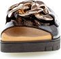 Gabor black casual open slippers Zwart Dames - Thumbnail 11