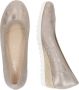 Gabor Beige-gouden metallic leren ballerina flats Yellow Dames - Thumbnail 8