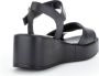 Gabor Zwarte gladleren sandalen Black Dames - Thumbnail 5