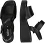 Gabor Zwarte Leren Sandalen Black Dames - Thumbnail 3