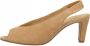 Gabor Bruine Suède Sandalen Open Teen Beige Dames - Thumbnail 3