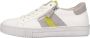 Gabor Witte leren en fluwelen sneakers Multicolor Dames - Thumbnail 3