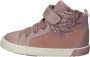 GEOX Kilwi velcro elastiek bling veugels hoge lederen sneakers Roze - Thumbnail 2