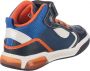 Geox J169CB Navy Orange Sneakers hoge sneakers - Thumbnail 8