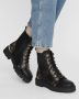 GUESS Omala Veterboots Laarzen Met Veters Dames Zwart - Thumbnail 7