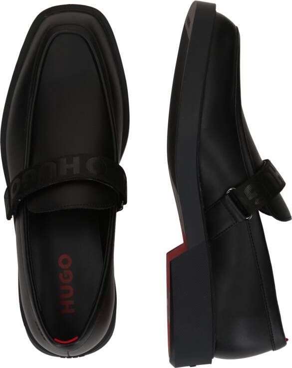 HUGO Loafers met labeldetails model 'Iker'