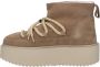 Inuikii Klassieke Lage Platform Sneakers Schoenen Beige Dames - Thumbnail 9