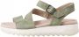 Softline suede dames sandalen Groen Echt leer Uitneembare zool - Thumbnail 5