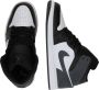 Jordan Schoenen Air 1 Mid Black White Iron Grey- Heren Black White Iron Grey - Thumbnail 6