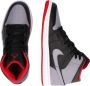 Jordan Air 1 Mid Black Fire Red White Cement Grey- Heren Black Fire Red White Cement Grey - Thumbnail 11