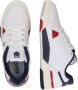 K-Swiss Match Pro leren sneakers wit donkerblauw rood - Thumbnail 5