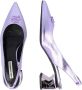 Karl Lagerfeld Peep Toe Peep Heel Purple - Thumbnail 8