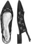 Karl Lagerfeld Ballerinas Kerrie Rhinestone Sling in zwart - Thumbnail 3