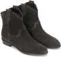 Kazar Slip on suède cowboy laarzen op een platte hak Brown Dames - Thumbnail 8