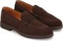 Kazar Bruine Suède Loafers met Blauwe Accenten Brown Heren - Thumbnail 2