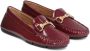 Kazar Maroon Gelakte Mocassins met Comfort Inlegzool Brown Dames - Thumbnail 2