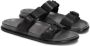 Kazar Zwarte Leren Urban Slides Black Heren - Thumbnail 3