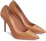 Kazar Lichtbruine leren stiletto's op een slanke hak Brown Dames - Thumbnail 3