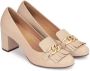 Kazar Beige stiletto pumps met kwastjes en een ketting Beige Dames - Thumbnail 4