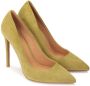 Kazar Olijfgroene pumps met puntige neuzen Green Dames - Thumbnail 3