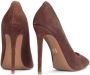 Kazar Suède pumps met puntige neus en hoge hak Brown Dames - Thumbnail 4