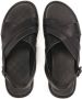 Kazar Zwarte leren sandalen met gesp Black Heren - Thumbnail 5