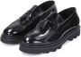 Kazar Studio Zwarte leren loafers voor mannen met een wandelzool Black Heren - Thumbnail 3