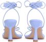 Kazar Studio Lichtblauwe leren sandalen op een hak Blue Dames - Thumbnail 4