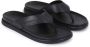 Kazar Leren Flip-Flops met Dikke Zool Black Heren - Thumbnail 8