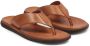 Kazar Heren universele teenslippers gemaakt van graanleer Brown Heren - Thumbnail 2