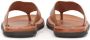 Kazar Heren universele teenslippers gemaakt van graanleer Brown Heren - Thumbnail 3