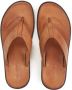 Kazar Heren universele teenslippers gemaakt van graanleer Brown Heren - Thumbnail 4