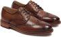 Kazar Bruin Leren Brogue Schoenen Brown Heren - Thumbnail 5