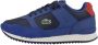 Lacoste Vintage-geïnspireerde Partner Piste Sneakers van leer Blue Heren - Thumbnail 7