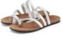 Lascana Teenslippers Sandaal pantoletten van leer in metallic-look - Thumbnail 9