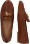 Ralph Lauren Leren Mocassins Logo Voorkant Rubberen Zool Brown Dames - Thumbnail 10