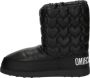 Love Moschino Trekkoord Sneeuwlaarzen Effen Patroon Black Dames - Thumbnail 6