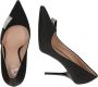 Love Moschino Zwarte Satijnen Platte Schoenen met Fettuccine Decoratie Black Dames - Thumbnail 6