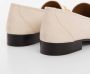 Mango leren loafers ecru - Thumbnail 4