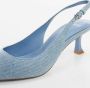 Mango slingback pumps jeansblauw - Thumbnail 8