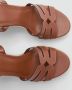 Mango espadrilles met sleehak cognac - Thumbnail 6