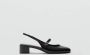 Mango slingback pumps zwart - Thumbnail 6