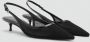 Mango slingback pumps zwart - Thumbnail 6