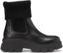 Marc O'Polo Chelsea boot met gebreide boord Black Dames - Thumbnail 11