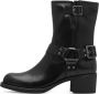 Marco Tozzi Bikerboots BROTI blokhak gespen laarzen enkellaars met glanzende studs - Thumbnail 4