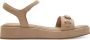 Marco tozzi Beige Platte Sandalen voor Vrouwen Beige Dames - Thumbnail 12